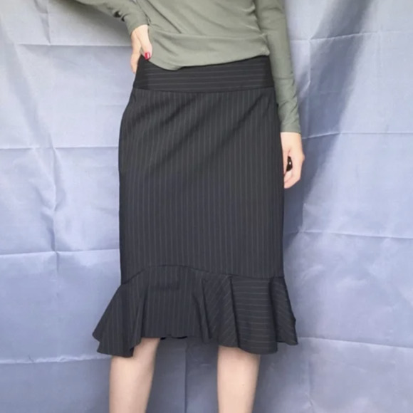 Pinstripe Pencil Skirts